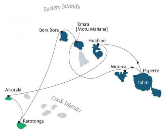 Tahiti  Îles Cook - 12 jours