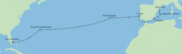Fort Lauderdale à Barcelone - 16 jours