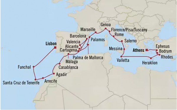 Athènes à Lisbonne - 29 jours