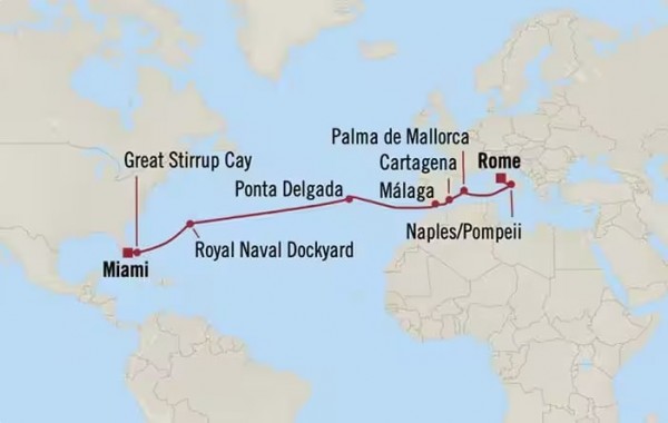 Miami à Rome - 17 jours