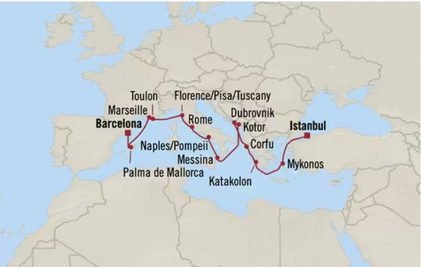 Méditerranée - 15 jours