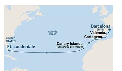 Fort Lauderdale à Barcelone - 15 jours