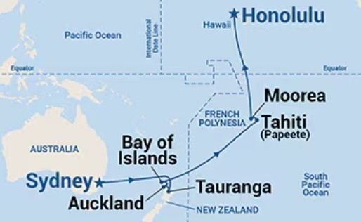 Sydney à Honolulu - 20 jours