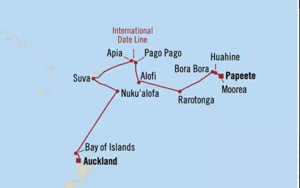 Tahiti à Auckland - 20 jours