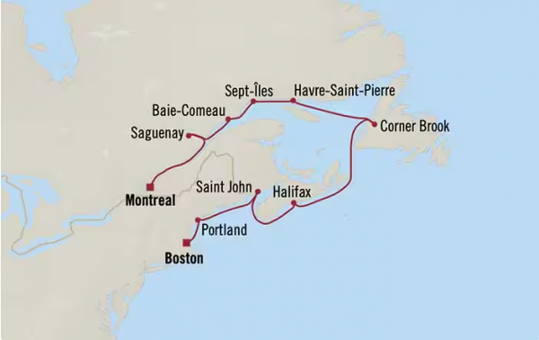 Montréal à Boston - 12 jours