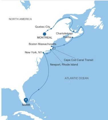 Montréal à Miami - 15 jours