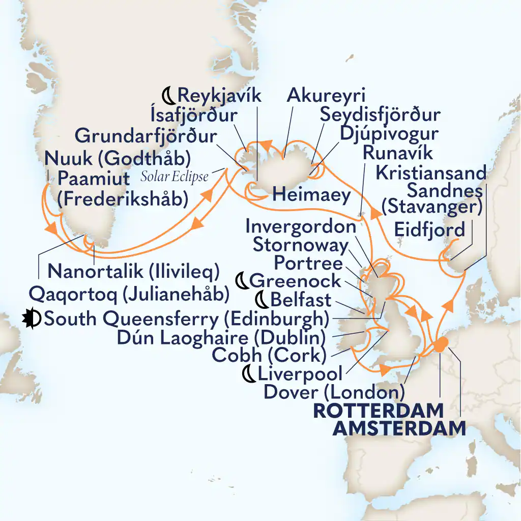 Norvège, Islande, Groenland et Irlande - 43 jours